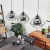 Uarau Lámpara Colgante Negro, 3 luces