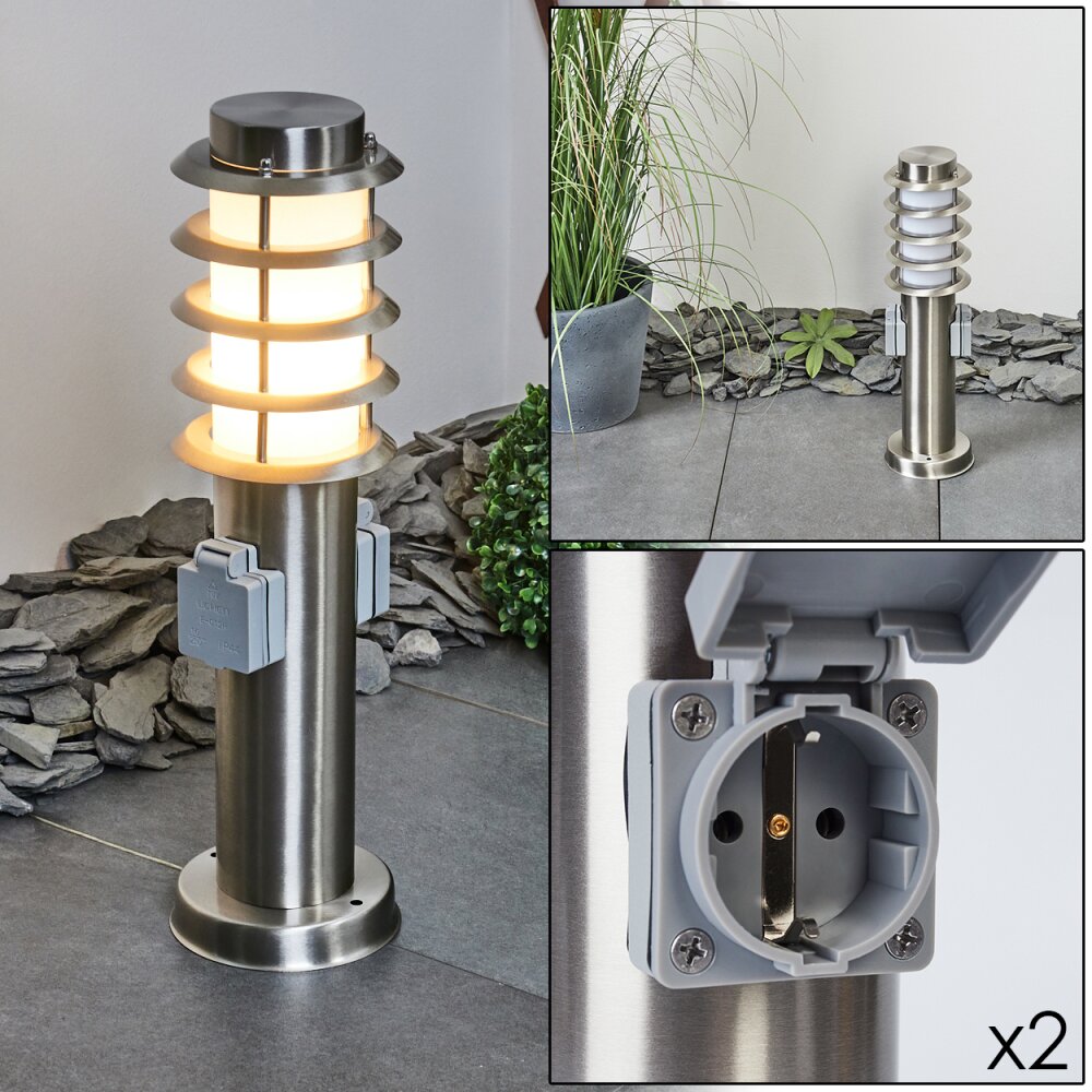 Tunes Poste de Jardín Níquel-mate, 1 luz main product photo