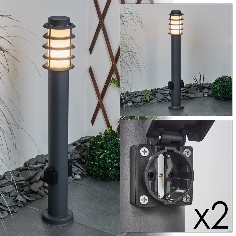 Tunes Poste de Jardín Antracita, 1 luz main product photo