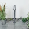 Tunes Poste de Jardín Antracita, 1 luz, Sensor de movimiento
