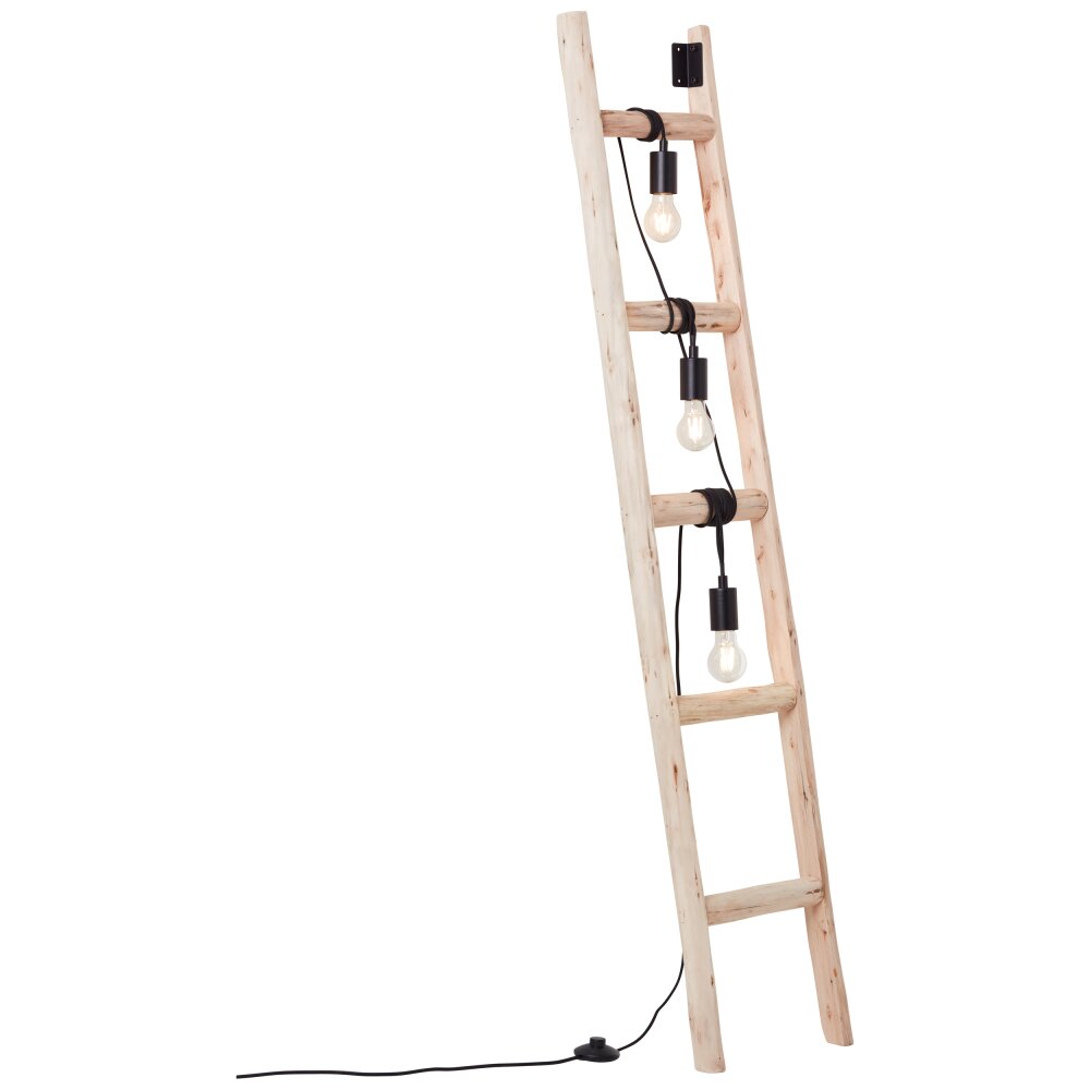 Brilliant Ladder Lámpara de Pie Crudo, Negro, 3 luces main product photo
