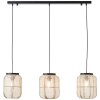 Brilliant Tannah Lámpara Colgante Negro, 3 luces