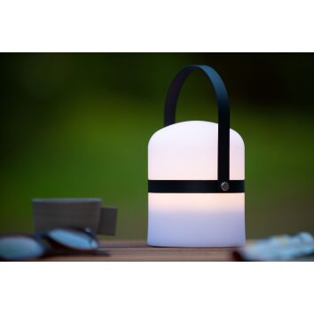 Lucide LITTLEJOE Lámpara de mesa LED Negro, Blanca, 1 luz