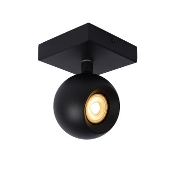 Lucide FAVORI Lámpara de Techo Negro, 1 luz