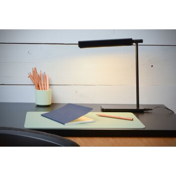 Lucide LEVI Lámpara de escritorio LED Negro, 1 luz