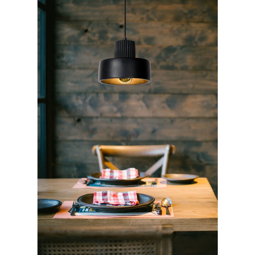 Lucide OPHELIA Lámpara Colgante Negro, 1 luz main product photo