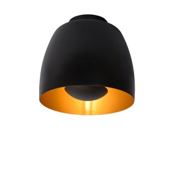 Lucide NOLAN Lámpara de Techo Negro, 1 luz