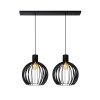 Lucide MIKAELA Lámpara Colgante Negro, 2 luces