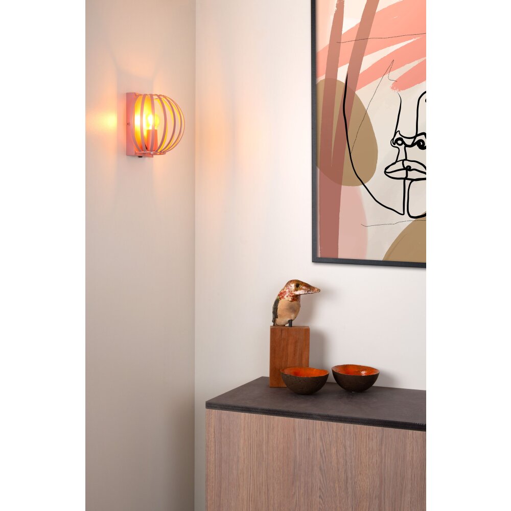 Lucide MERLINA Aplique Rosa, 1 luz main product photo