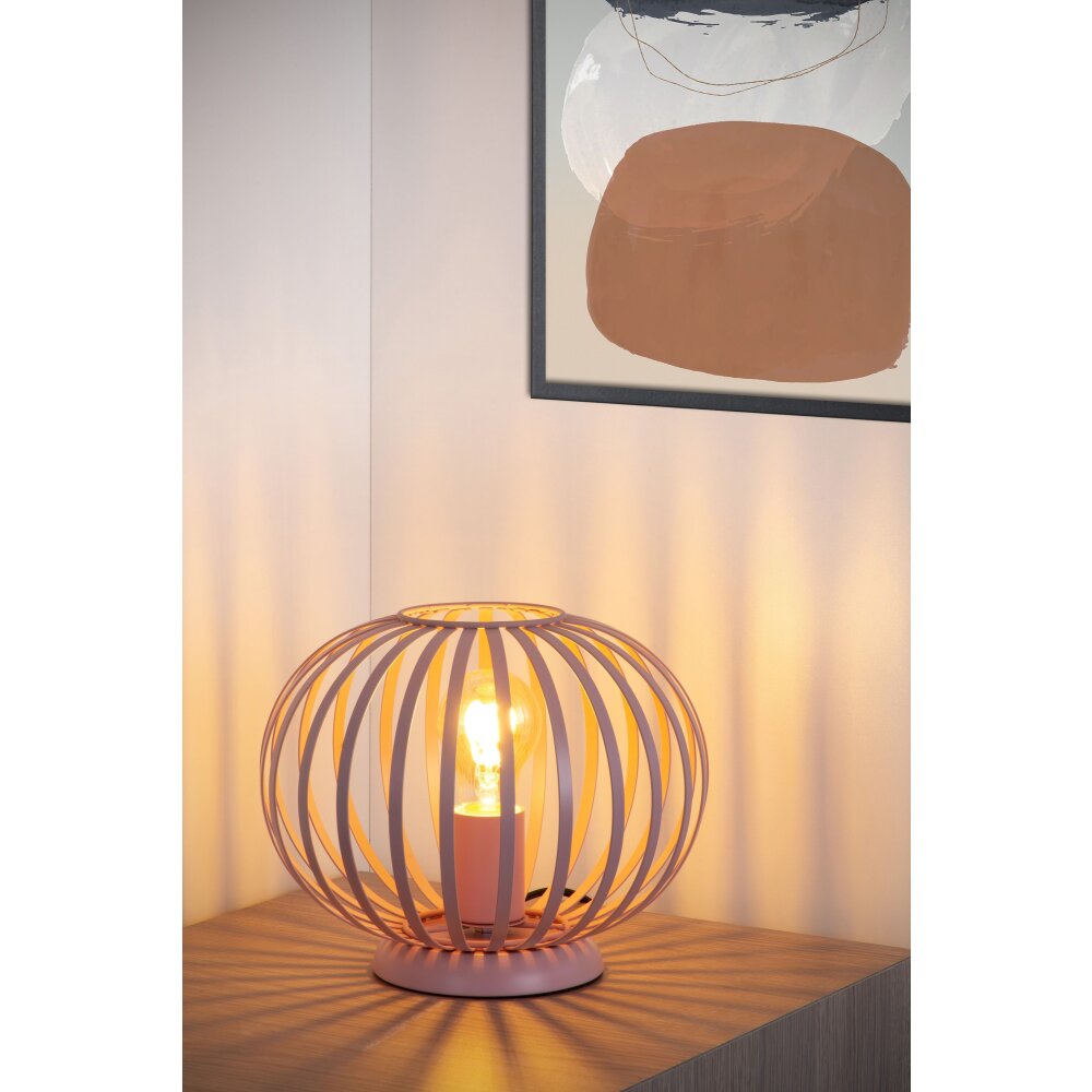 Lucide MERLINA Lámpara de mesa Rosa, 1 luz main product photo