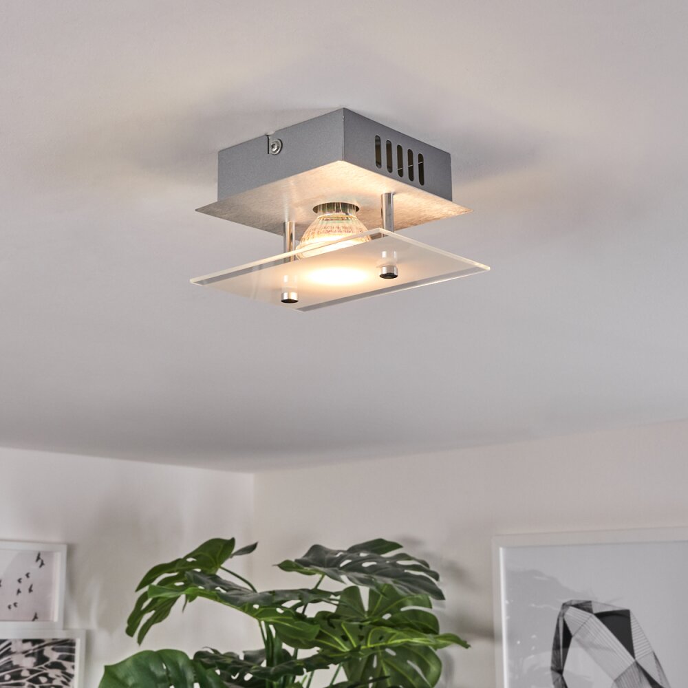 Liestal Lámpara de Techo LED Níquel-mate, 1 luz main product photo