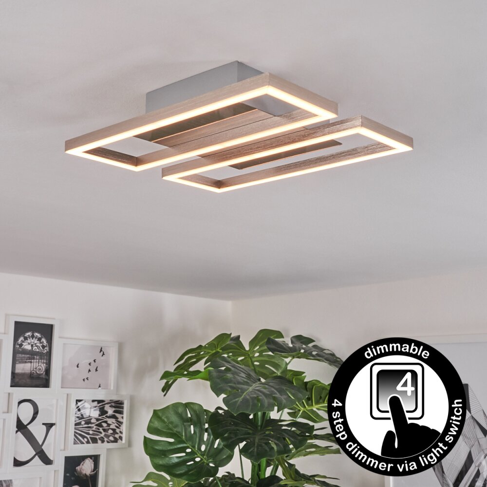 Buren Lámpara de Techo LED Níquel-mate, 1 luz main product photo
