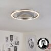 Buren Lámpara de Techo LED Níquel-mate, 1 luz