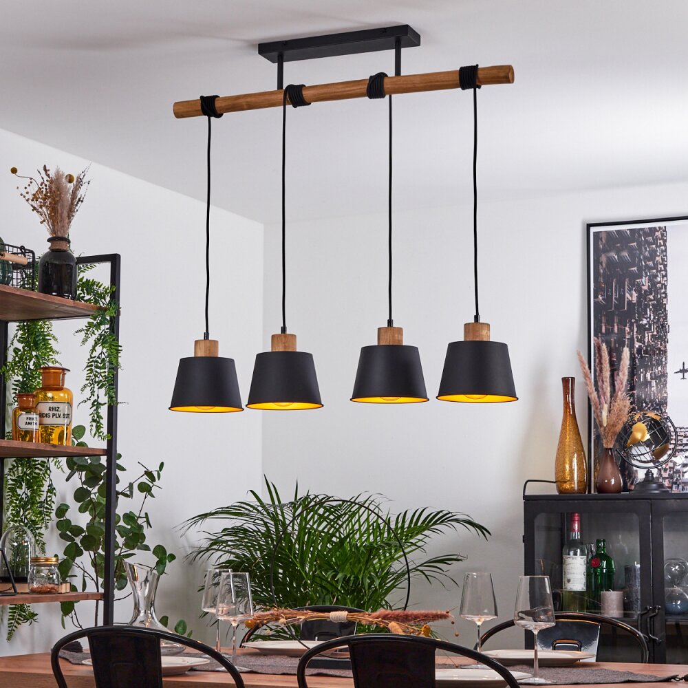 Tatodere Lámpara Colgante Marrón, Negro, 4 luces main product photo