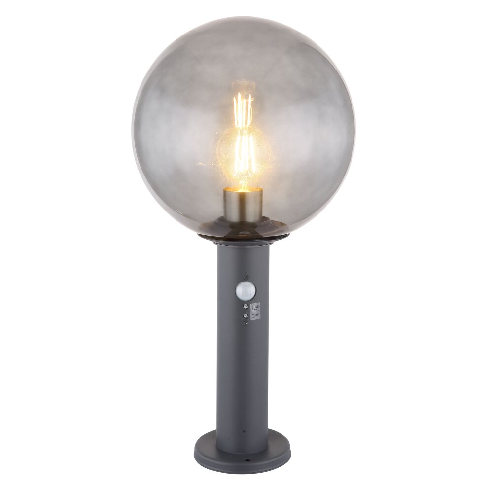 Globo HEDWIG Poste de Jardín Antracita, 1 luz, Sensor de movimiento main product photo