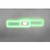Trio-Leuchten Ganado Lámpara de Techo LED Níquel-mate, 2 luces, Mando a distancia, Cambia de color
