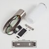 Caserta Aplique para exterior Níquel-mate, 1 luz, Sensor de movimiento