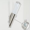 Caserta Aplique para exterior Níquel-mate, 1 luz, Sensor de movimiento