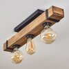 Montgomery Lámpara de Techo Crudo, Negro, 3 luces