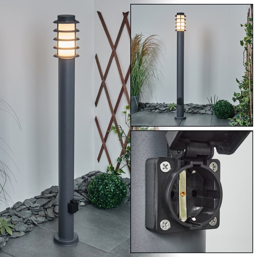 Tunes Poste de Jardín Antracita, 1 luz main product photo