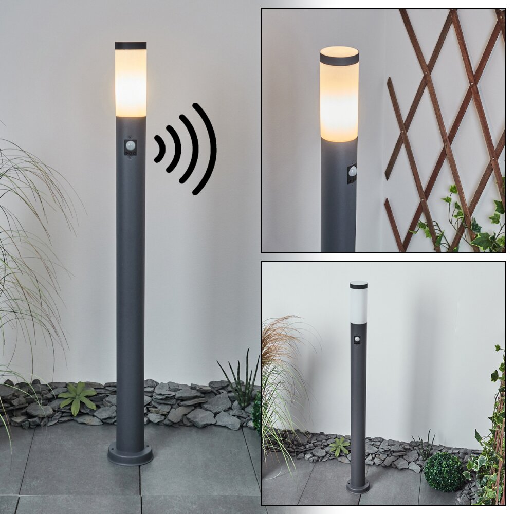 Sessa Poste de Jardín Antracita, 1 luz, Sensor de movimiento main product photo
