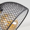 Orny Lámpara de Techo Madera oscura, Negro, 3 luces