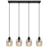 Globo LAZARUS Lámpara Colgante Negro, 4 luces