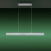 Leuchten-Direkt LOLAsmart-NILA Lámpara Colgante LED Aluminio, 2 luces, Mando a distancia, Cambia de color