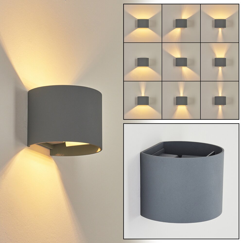 Badajoz Aplique Gris, 1 luz main product photo