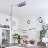 Bernese Lámpara Colgante LED Níquel-mate, 3 luces