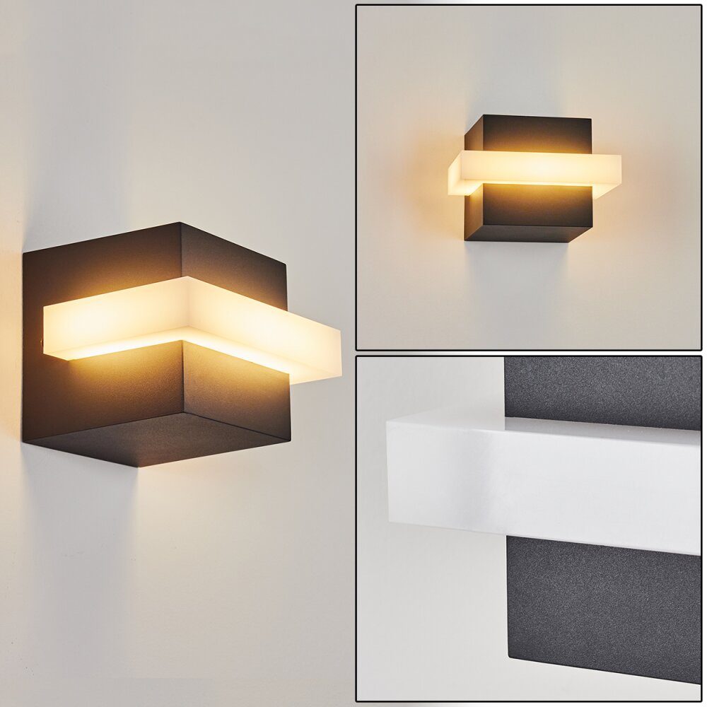 Lisalara Aplique para exterior LED Antracita, Blanca, 1 luz main product photo