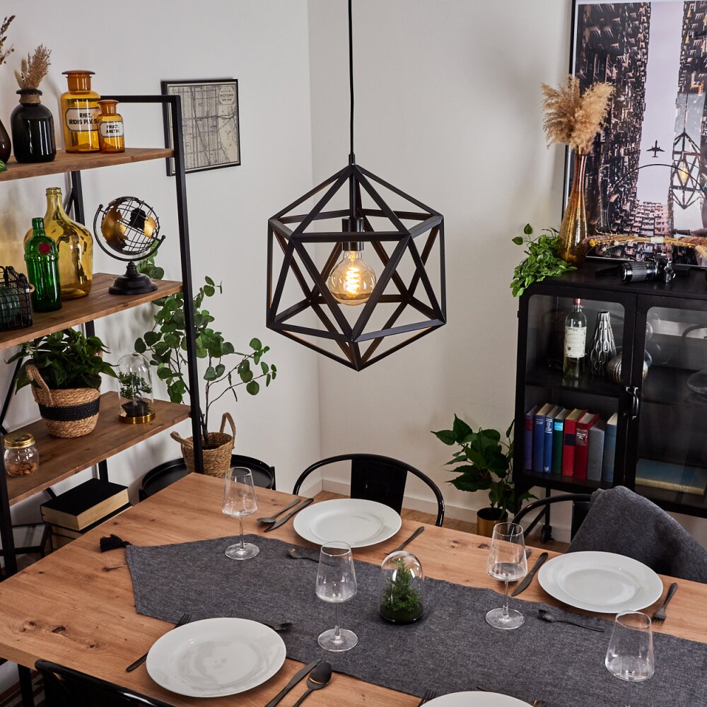 Melide Lámpara Colgante Negro, 1 luz main product photo