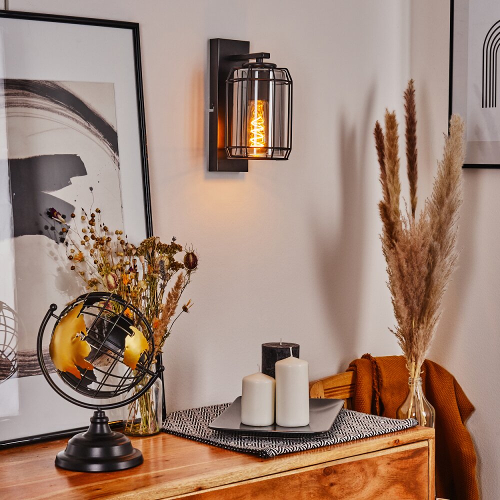 Thusis Aplique Negro, 1 luz main product photo
