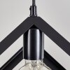 Melide Lámpara Colgante Negro, 3 luces