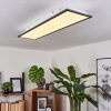 Salmi Lámpara de Techo LED Negro, Blanca, 1 luz