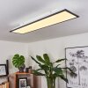 Salmi Lámpara de Techo LED Negro, Blanca, 1 luz