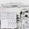 Kolo Lámpara de Techo LED Antracita, Blanca, 1 luz, Mando a distancia
