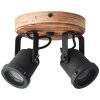 Brilliant Inge Proyector Madera oscura, 2 luces