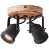 Brilliant Inge Proyector Madera oscura, 2 luces