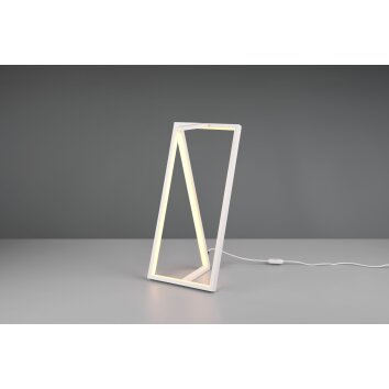 Trio-Leuchten Edge Lámpara de mesa LED Blanca, 1 luz