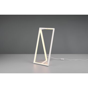 Trio-Leuchten Edge Lámpara de mesa LED Blanca, 1 luz