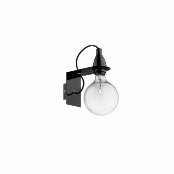 Ideal Lux MINIMAL Aplique Negro, 1 luz