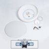 Rhone Lámpara Colgante LED Blanca, 1 luz, Cambia de color