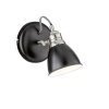 Fischer-Honsel Wales Aplique Negro, 1 luz