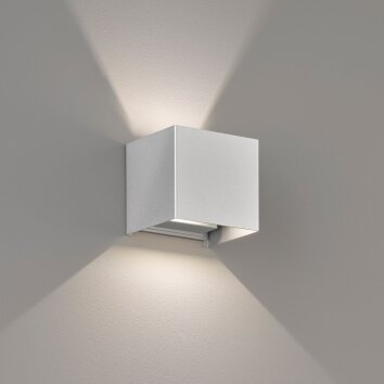 Fischer-Honsel Wall Aplique LED Plata, 2 luces