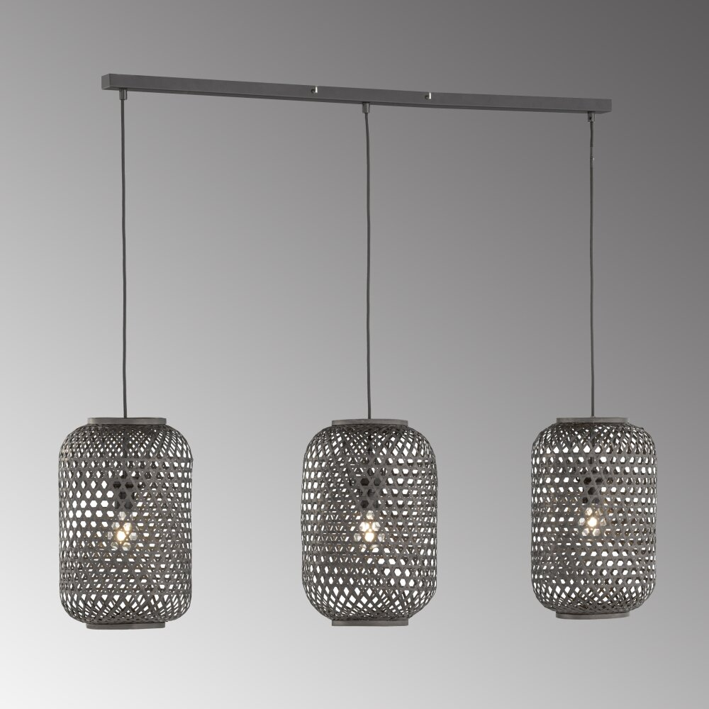 SCHÖNER-WOHNEN-Kollektion Calla Lámpara Colgante Negro, 3 luces main product photo
