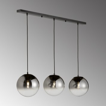 SCHÖNER-WOHNEN-Kollektion Mirror Lámpara Colgante Negro, 3 luces