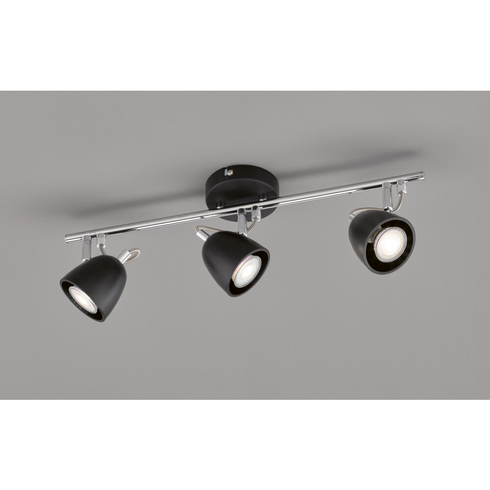 FHL-easy Gemma Lámpara de Techo Cromo, Negro, 3 luces main product photo