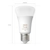 Philips Hue White & Color Ambiance LED E27 6,5 Watt 2000 - 6500 Kelvin 570 Lumen