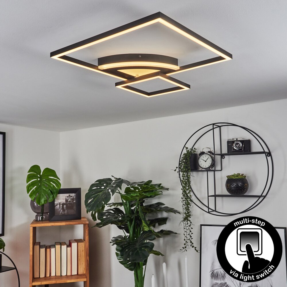 Taleta Lámpara de Techo LED Negro, Blanca, 1 luz main product photo